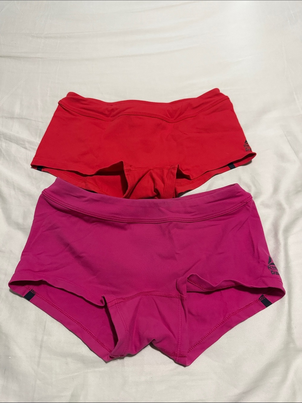 Reebok Red and Fuchsia Women's Athletic Boyshorts